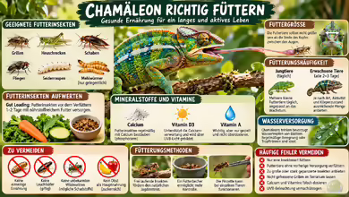 Chamäleon richtig füttern: Gesunde Ernährung, Futtertiere und wichtige Tipps zur Fütterung