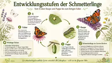 Entwicklungsstufen der Schmetterlinge: Vom Ei über die Raupe bis zum fertigen Falter