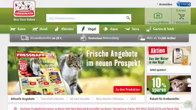 Fressnapf – Zoohandelskette und Onlineshop für Haustierbedarf