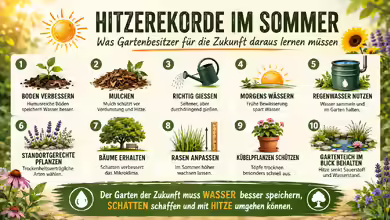 Hitzerekorde im Sommer: Was müssen Gartenbesitzer für die Zukunft daraus lernen?