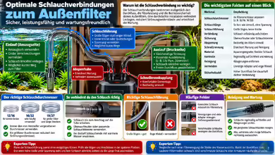 Optimale Schlauchverbindungen zum Außenfilter - sicher, leistungsfähig und wartungsfreundlich