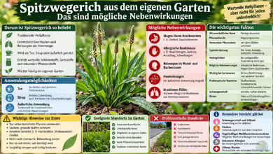 Spitzwegerich aus dem eigenen Garten: Das sind mögliche Nebenwirkungen