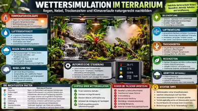 Wettersimulation im Terrarium: Regen, Nebel, Trockenzeiten und Klimaverläufe naturgerecht nachbilden