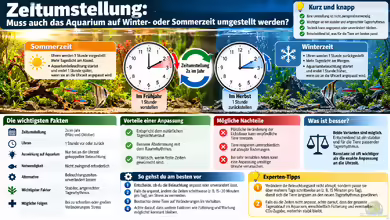 Zeitumstellung: Muss auch das Aquarium auf Winter- oder Sommerzeit umgestellt werden?