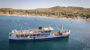 Die Insel Chizumulu im Malawisee