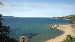 Die Insel Likoma im Malawisee